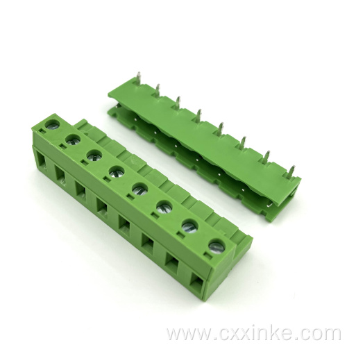 7.62mm pitch pluggable PCB terminal block male and female connector